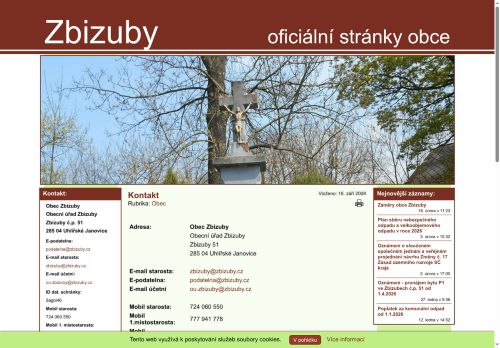 Zobrazit webové stránky Obecní úřad Zbizuby