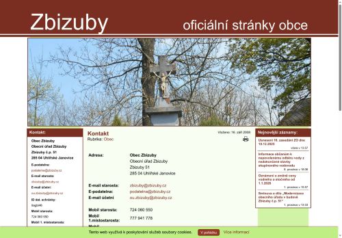 Zobrazit webové stránky Obecní úřad Zbizuby