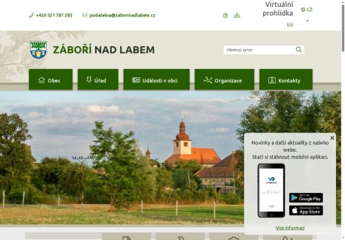 Zobrazit webové stránky Obecní úřad Záboří nad Labem
