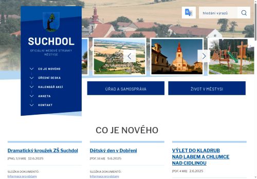 Zobrazit webové stránky Úřad městyse Suchdol