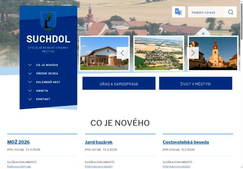 Zobrazit webové stránky Úřad městyse Suchdol