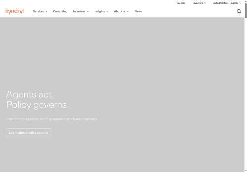 Webové stránky Kyndryl Client Center, s.r.o., Brno