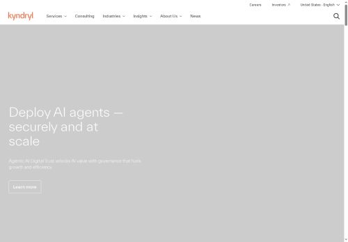 Webové stránky Kyndryl Client Center, s.r.o., Brno