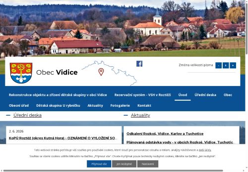 Zobrazit webové stránky Obecní úřad Vidice
