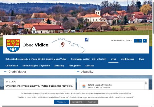 Zobrazit webové stránky Obecní úřad Vidice