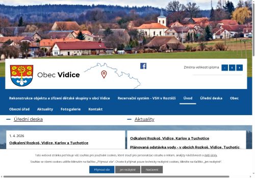 Zobrazit webové stránky Obecní úřad Vidice
