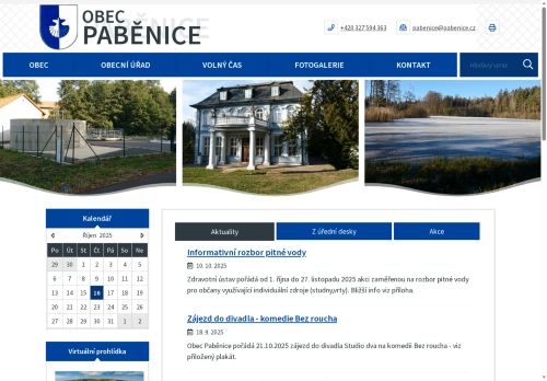 Zobrazit webové stránky Obecní úřad Paběnice