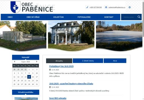 Zobrazit webové stránky Obecní úřad Paběnice