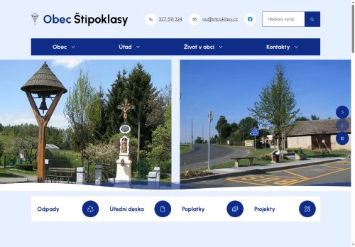 Zobrazit webové stránky Obecní úřad Štipoklasy