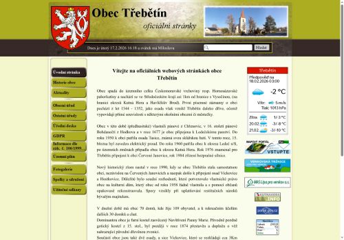 Zobrazit webové stránky Obecní úřad Třebětín