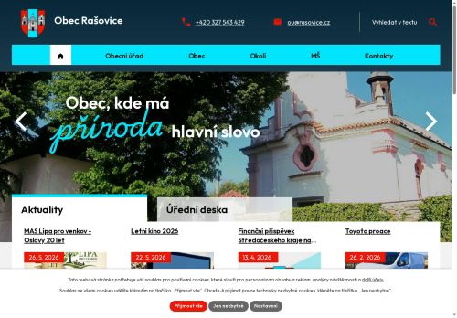 Zobrazit webové stránky Obecní úřad Rašovice