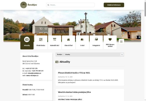 Zobrazit webové stránky Obecní úřad Řendějov