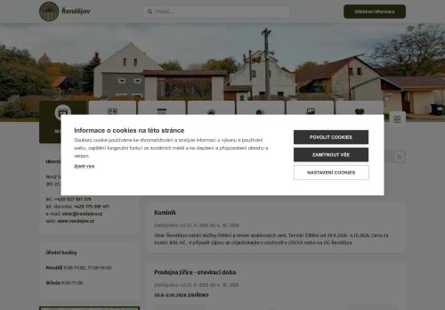 Zobrazit webové stránky Obecní úřad Řendějov