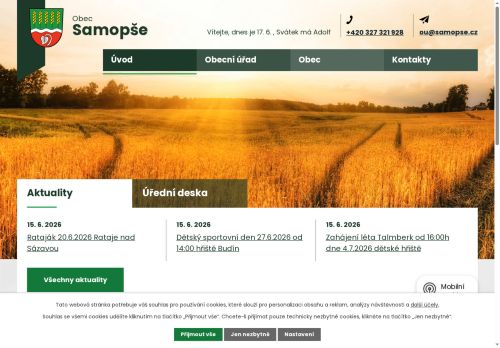 Zobrazit webové stránky Obecní úřad Samopše