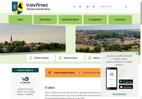 Zobrazit webové stránky Obecní úřad Vavřinec
