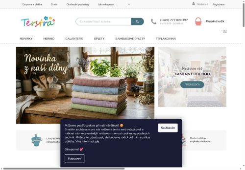 Zobrazit webové stránky Terstra - látky, galanterie, ponožky