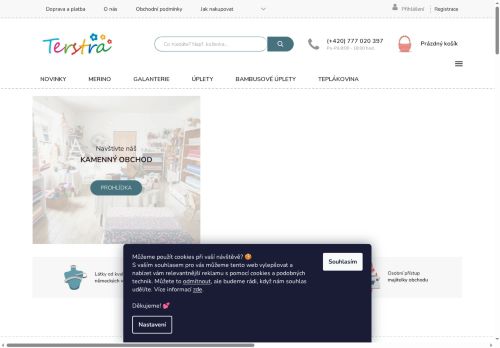 Zobrazit webové stránky Terstra - látky, galanterie, ponožky
