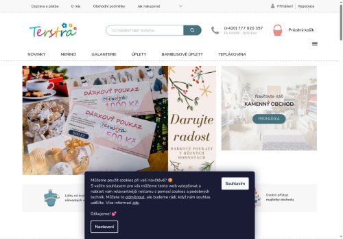 Zobrazit webové stránky Terstra - látky, galanterie, ponožky