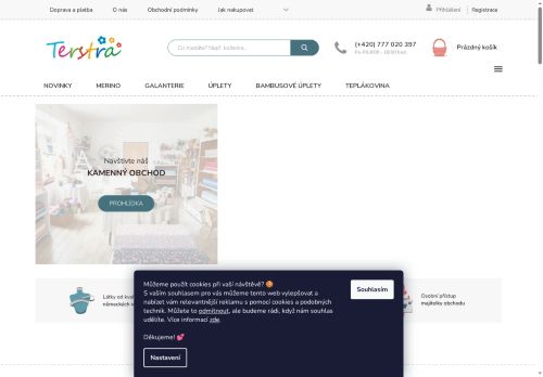 Zobrazit webové stránky Terstra - látky, galanterie, ponožky
