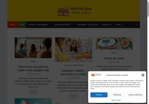 Zobrazit webové stránky Mateřská škola U medvídků
