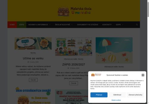Zobrazit webové stránky Mateřská škola U medvídků