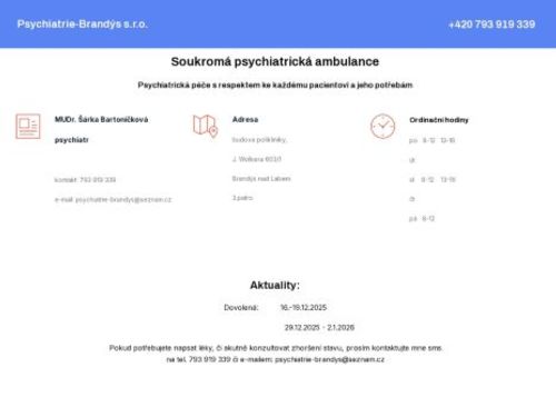 Psychiatrie-Brandýs s.r.o.