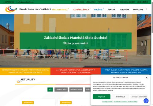 Základní škola a Mateřská škola Suchdol, příspěvková organizace nabízí práci na pozici Učitel/ka MŠ v obci Suchdol