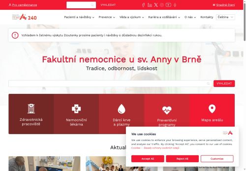Fakultní nemocnice u sv. Anny v Brně nabízí práci na pozici pracovník obchodního provozu v obci Brno