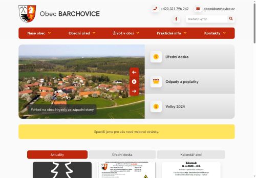 Zobrazit webové stránky Obecní úřad Barchovice