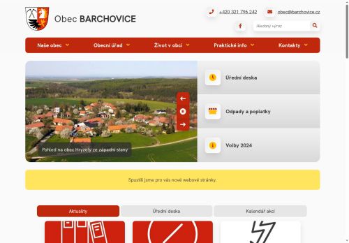 Zobrazit webové stránky Obecní úřad Barchovice