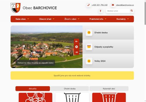 Zobrazit webové stránky Obecní úřad Barchovice
