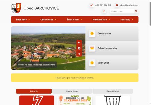 Zobrazit webové stránky Obecní úřad Barchovice
