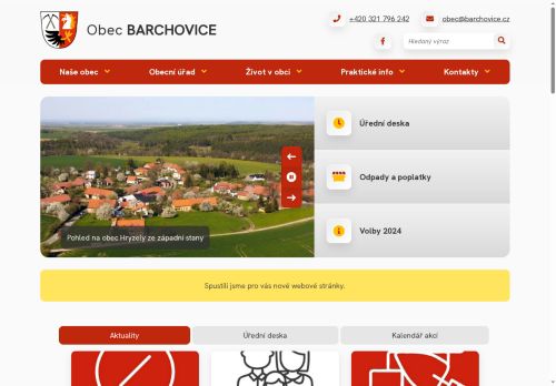 Zobrazit webové stránky Obecní úřad Barchovice