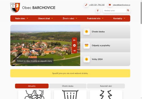 Zobrazit webové stránky Obecní úřad Barchovice