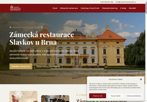 Zobrazit webové stránky Zámecká restaurace Austerlitz