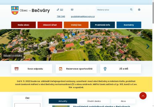 Zobrazit webové stránky Obecní úřad Bečváry