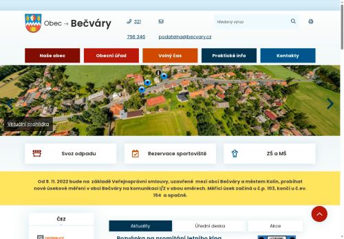 Zobrazit webové stránky Obecní úřad Bečváry