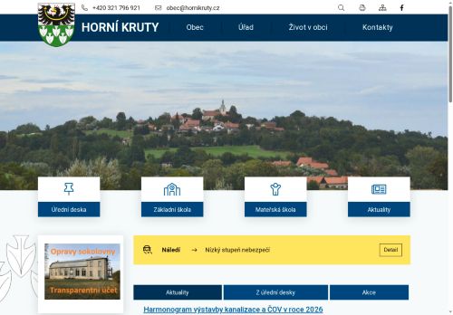 Zobrazit webové stránky Obecní úřad Horní Kruty