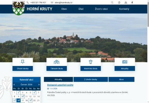 Zobrazit webové stránky Obecní úřad Horní Kruty