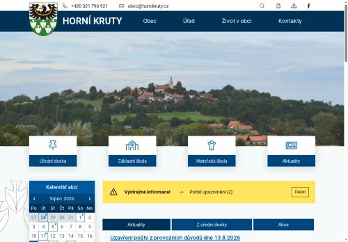 Zobrazit webové stránky Obecní úřad Horní Kruty