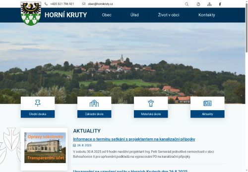 Zobrazit webové stránky Obecní úřad Horní Kruty