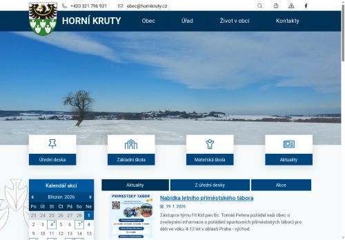 Zobrazit webové stránky Obecní úřad Horní Kruty