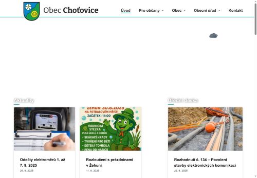 Zobrazit webové stránky Obecní úřad Choťovice