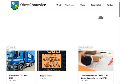 Zobrazit webové stránky Obecní úřad Choťovice