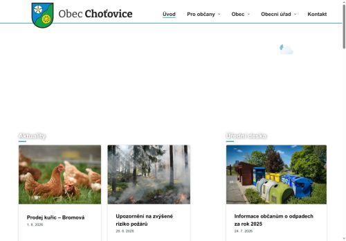Zobrazit webové stránky Obecní úřad Choťovice