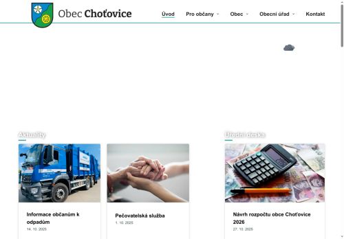 Zobrazit webové stránky Obecní úřad Choťovice