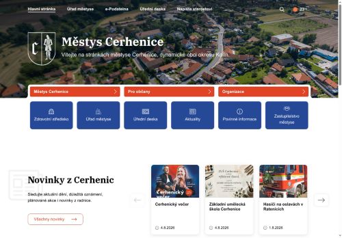 Zobrazit webové stránky Úřad městyse Cerhenice