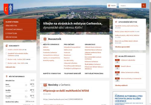 Zobrazit webové stránky Úřad městyse Cerhenice