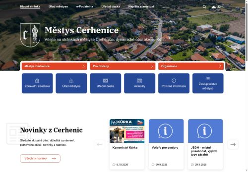 Zobrazit webové stránky Úřad městyse Cerhenice