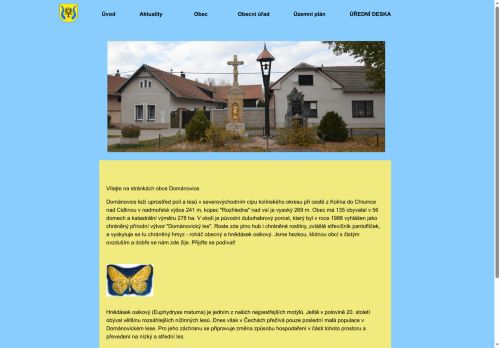 Zobrazit webové stránky Obecní úřad Dománovice